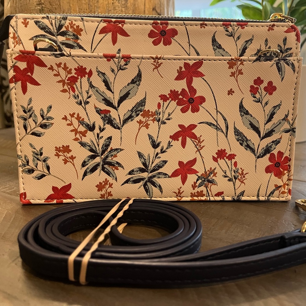 Spartina 449 Floral Cream Crossbody Bag w/ Removable/Adjustable Strap - Picture 6 of 11